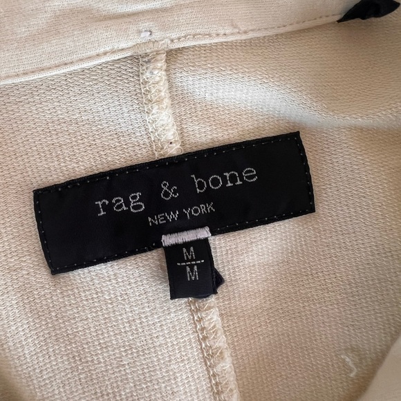 WOMEN’s RAG & BONE CLASSIC 100% COTTON BUTTER YELLOW POLO TENNIS-CORE SHIRT - Picture 6 of 8